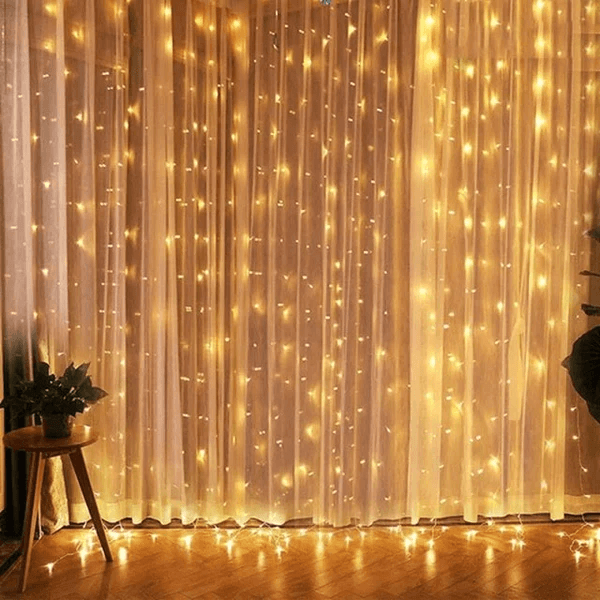Cortina de Led com 300 Luzes Para o Natal  - PROMOÇÃO DE LANÇAMENTO